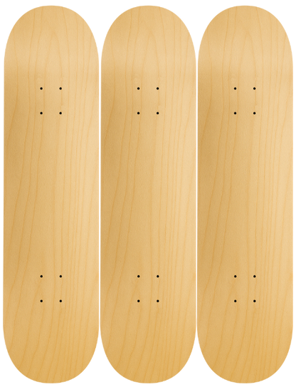 Make Your Own Custom Skateboard Triptych – Upload a Photo or Design